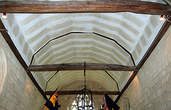 The chancel ceiling June 2012